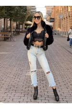 BRACE Csipkés top