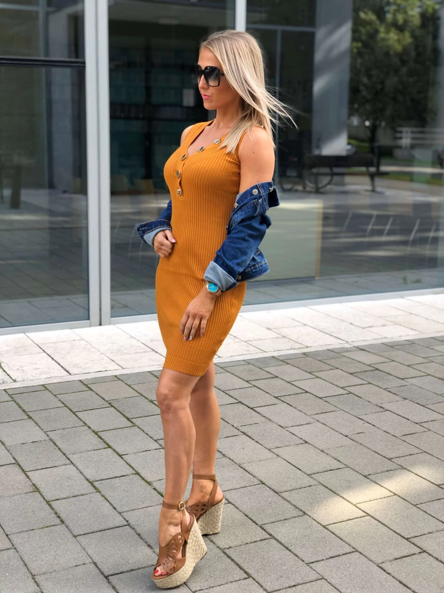 Harper bordázott ruha