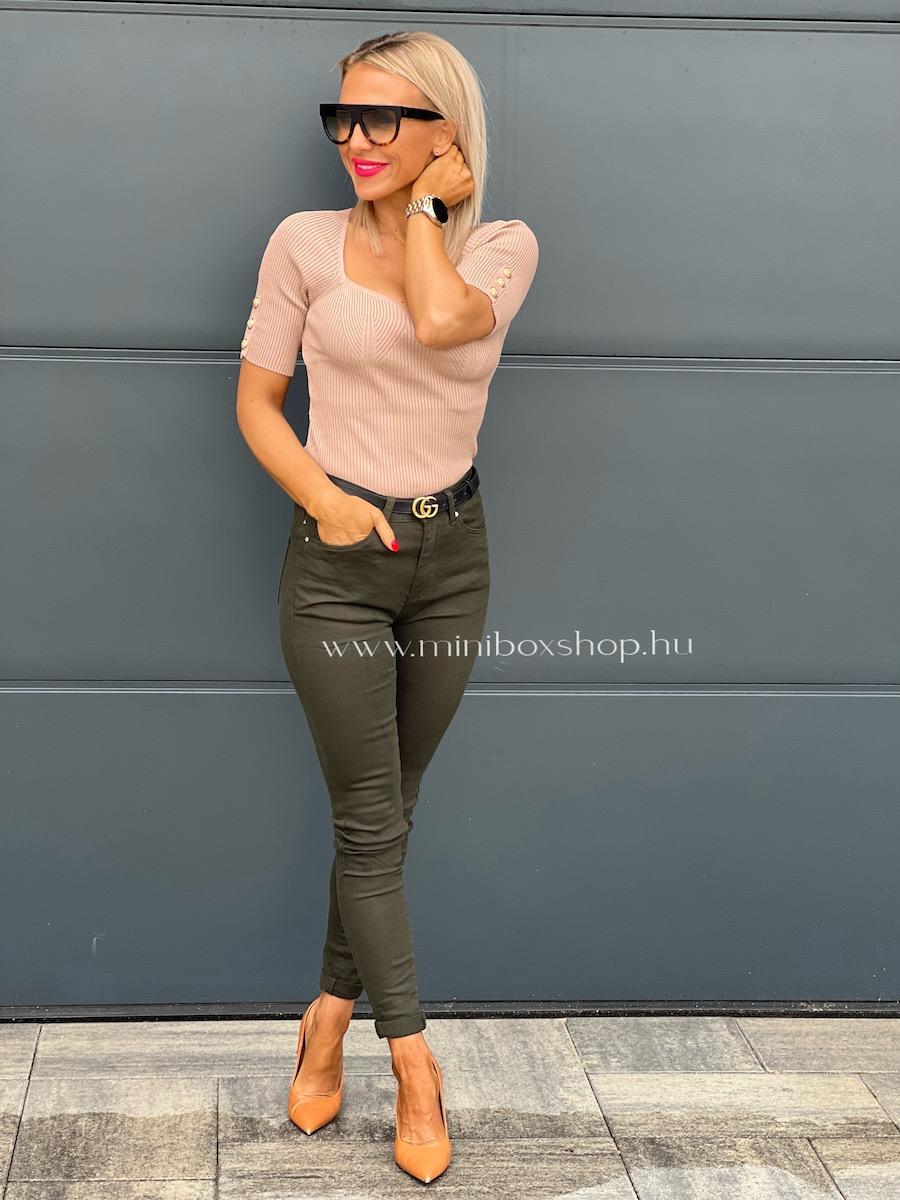 PAULA magasított derekú skinny nadrág