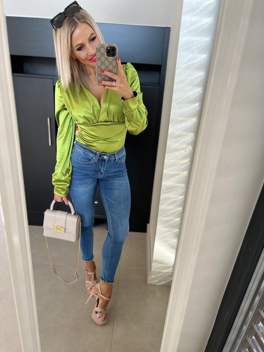 CHACHA szatén body