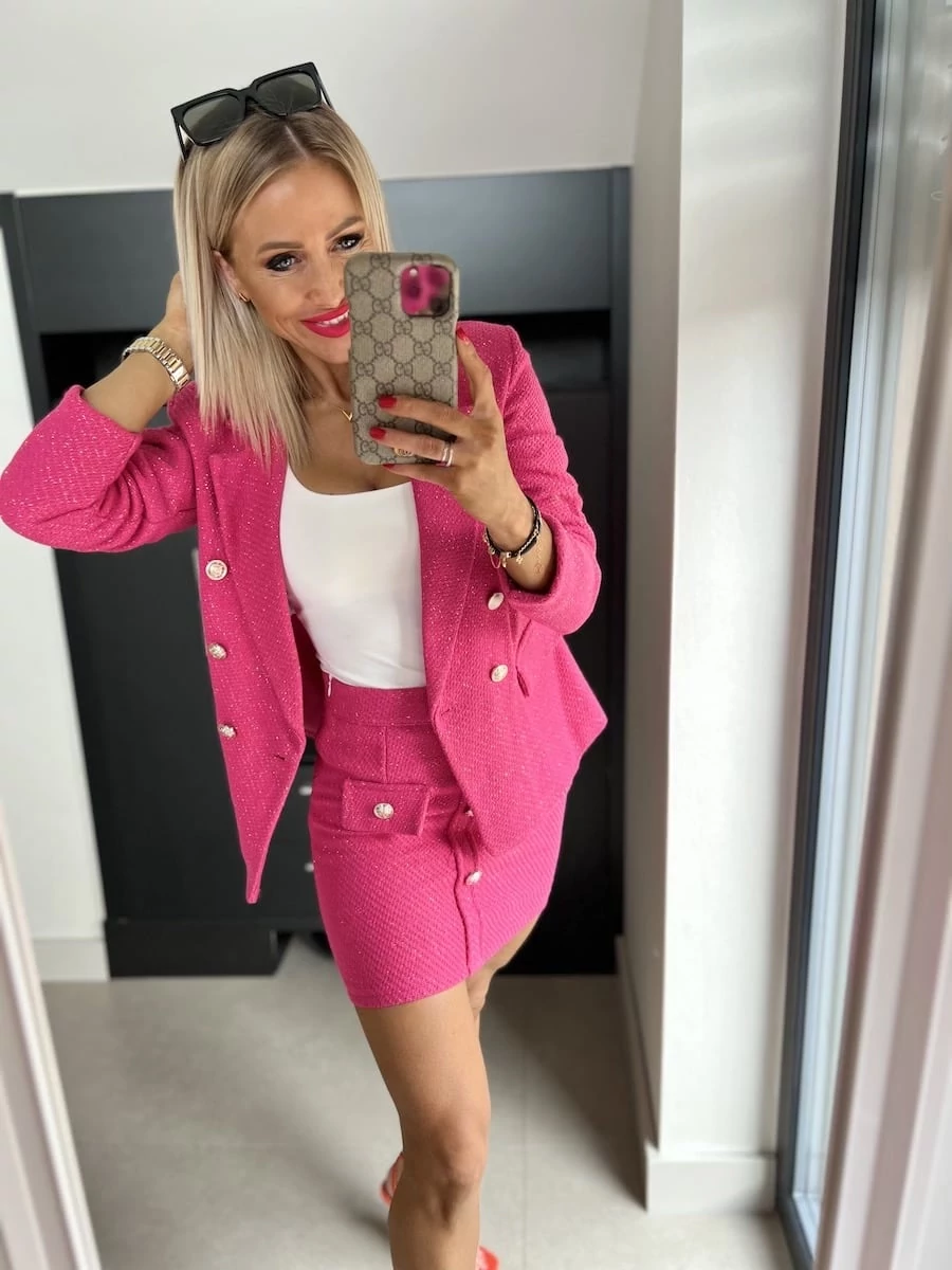 TWEEDY pinky szoknya