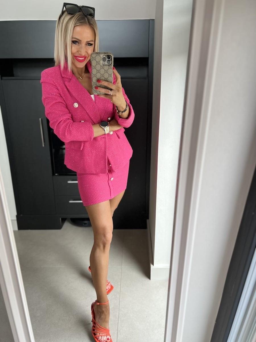 TWEEDY pinky szoknya