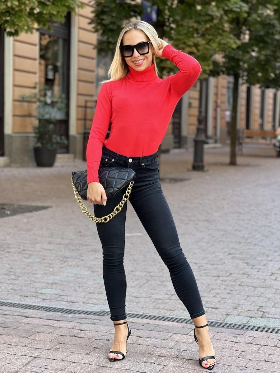 JLO fekete Push up farmernadrág
