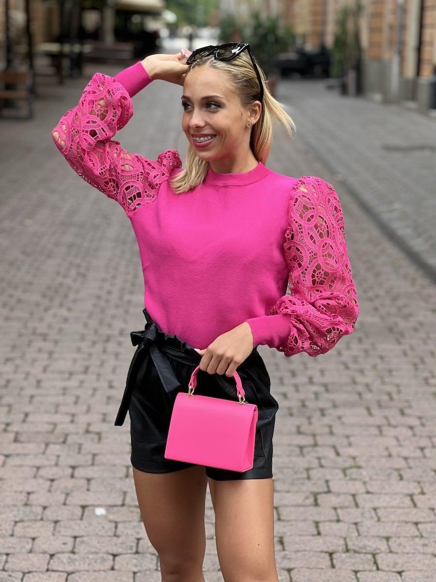 TIA felső - mintás ujjrésszel