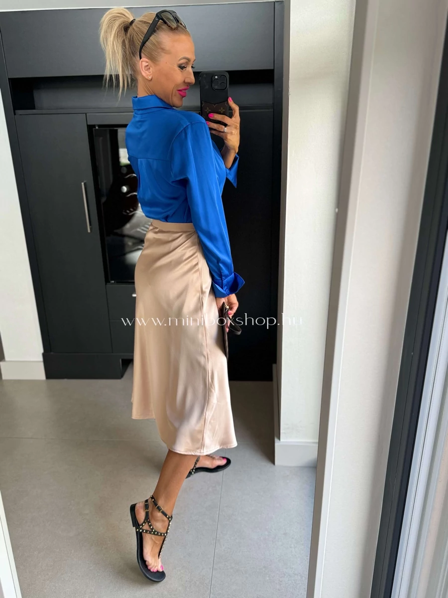 KELLY szatén midi szoknya KELLY szatén midi szoknya