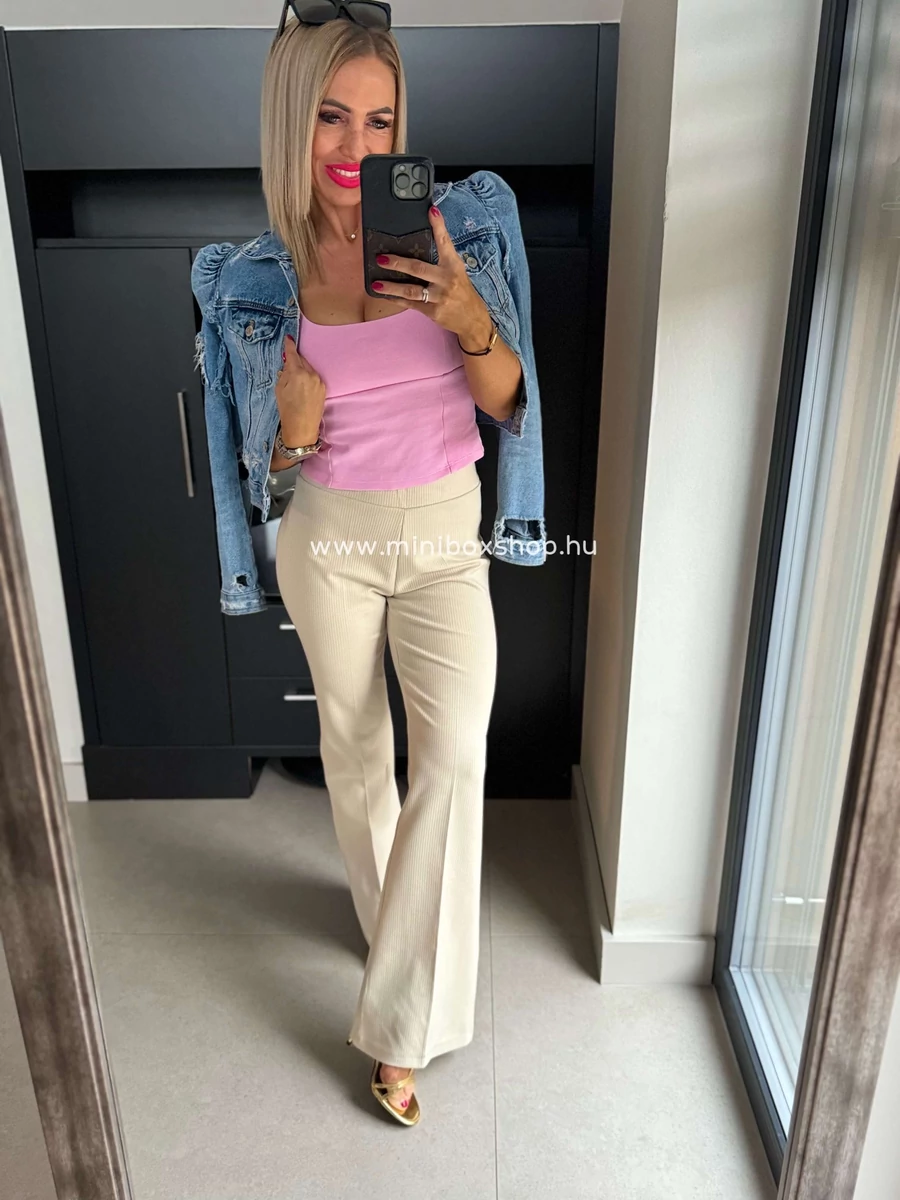 JOHANNA NUDE gumis derekú nadrág