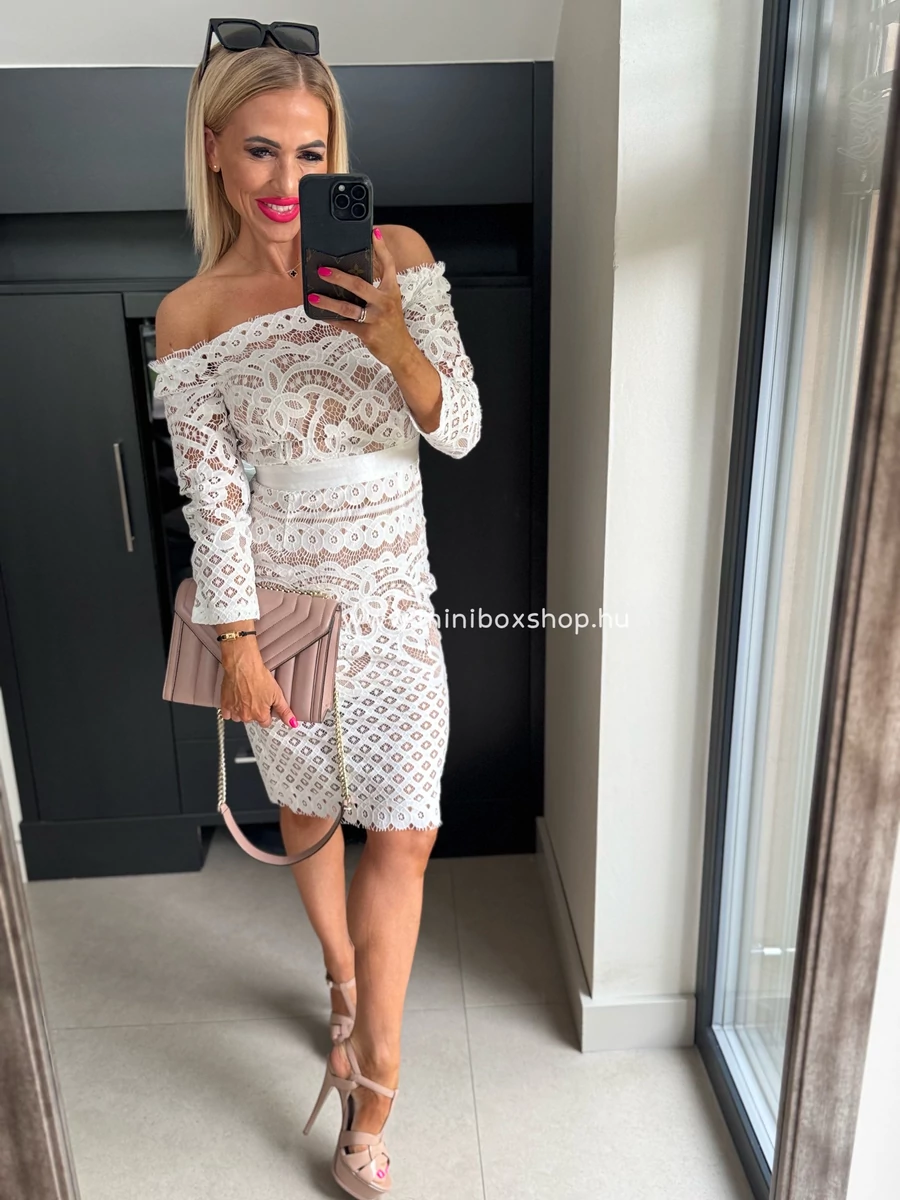 WHITE Lace alkalmi ruha