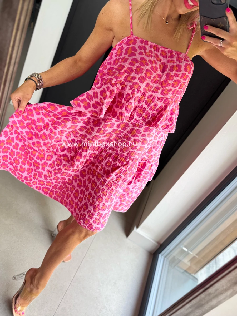 PINK LEO ruha - fodrokkal