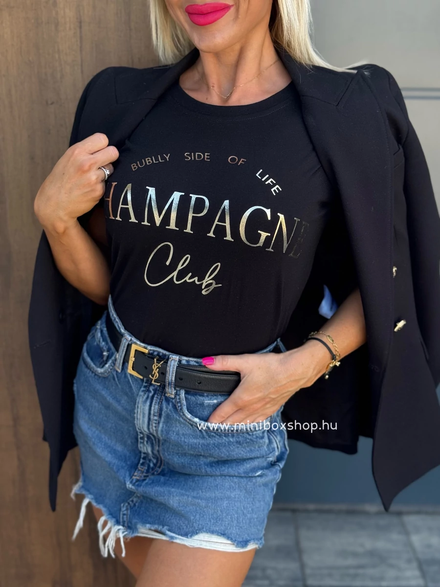 BLACK Champagne felső - 100% pamutfelső