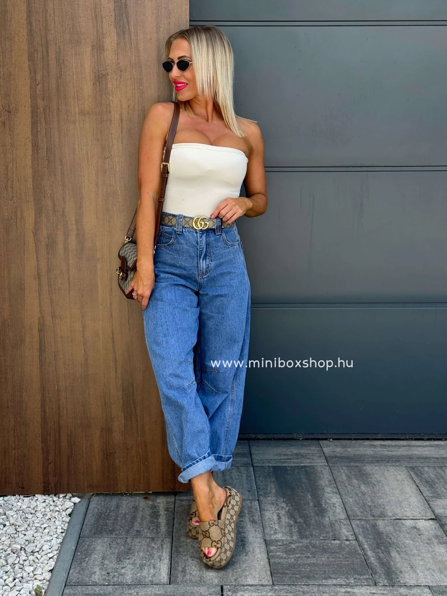 ZEYA oversized farmernadrág