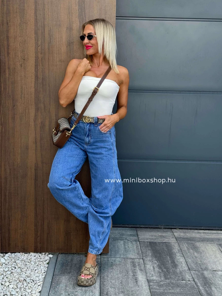 ZEYA oversized farmernadrág
