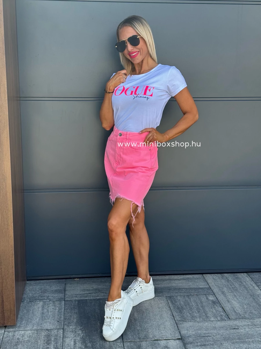 LADY Pink farmerszoknya