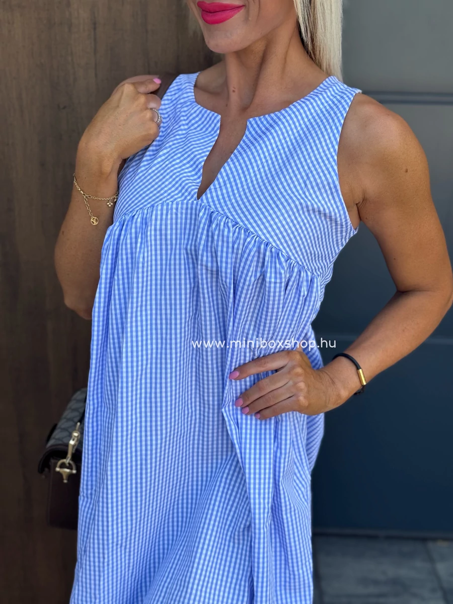 STEFFI minikockás ruha