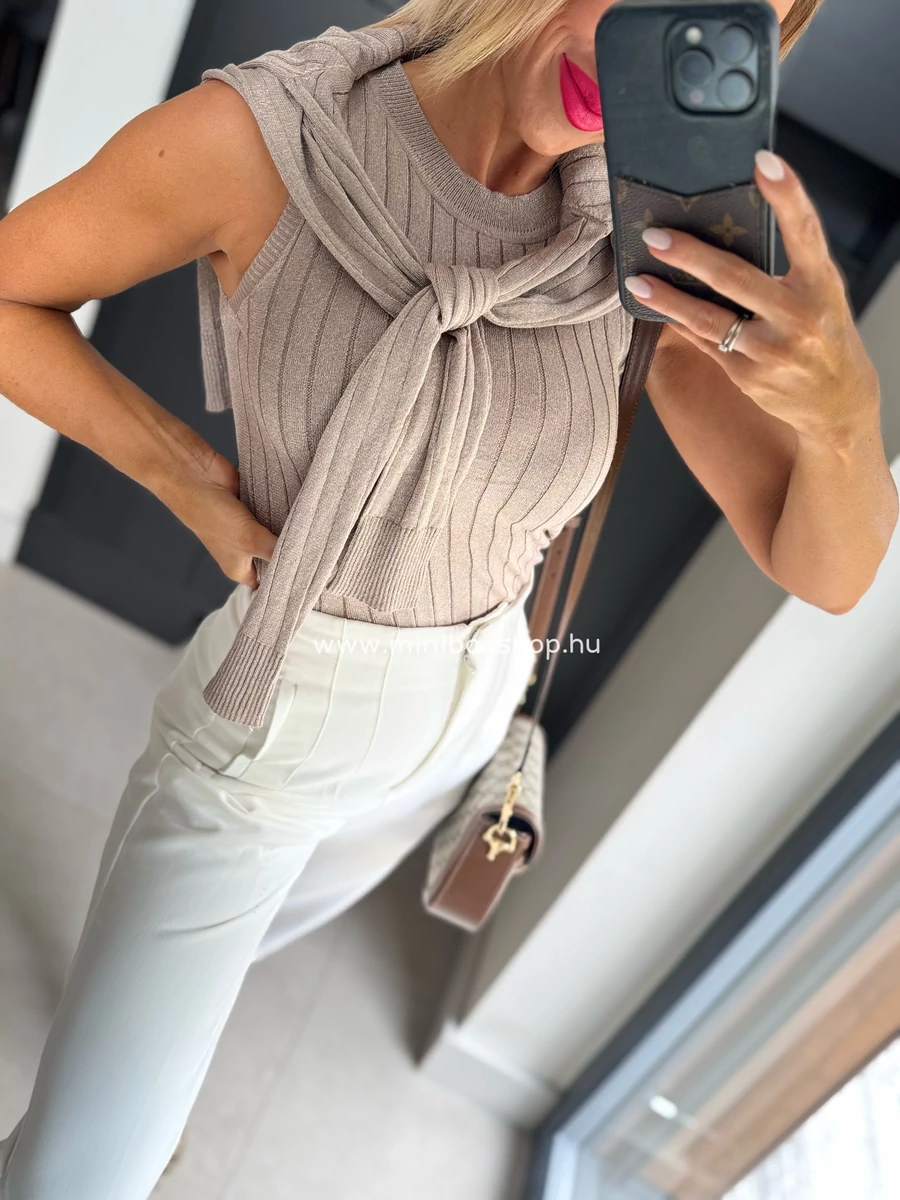 SELENA beige kardigàn - toppal
