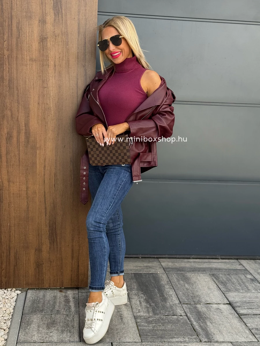 KELLY Fall burgundi oversized kabàt