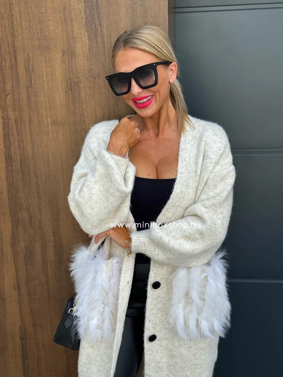 MILU oversize extra puha kardigán