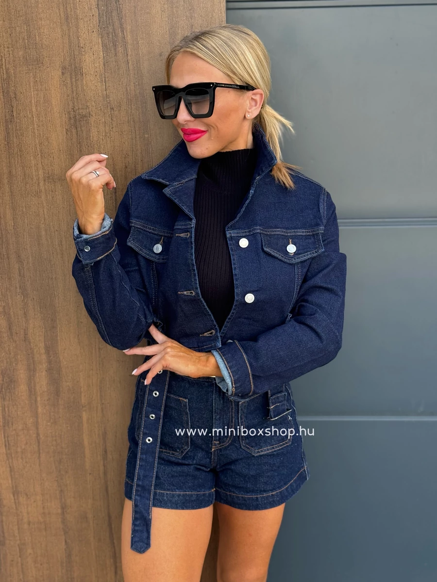 BREE Fall mèlykèk farmerkabát BREE Fall mèlykèk farmerkabát