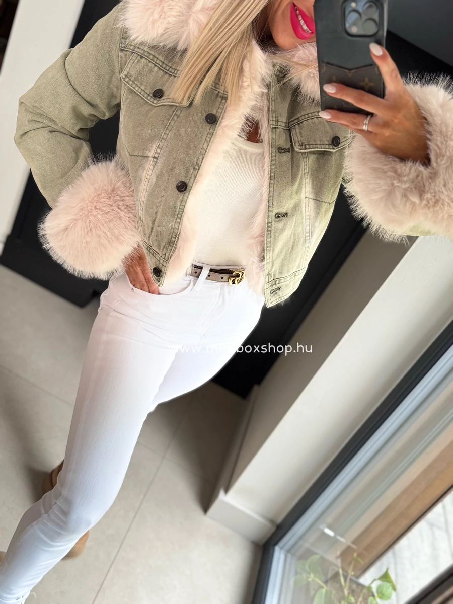 GOLDIE bèlelt kabátka - lecsatolható szőrmèvel