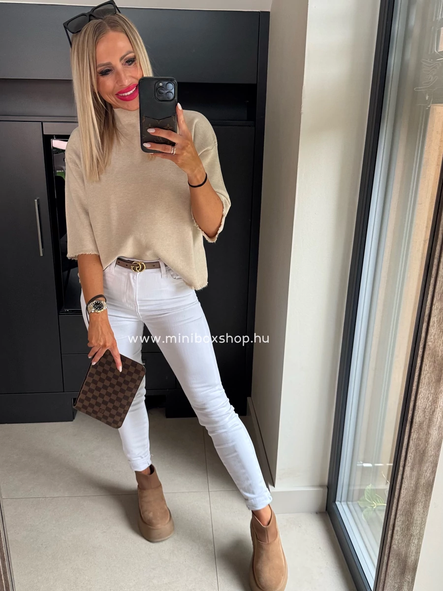 LORI White Skinny nadrág