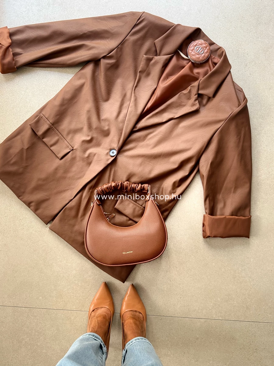 PLEO oversized bőrhatású blèzer