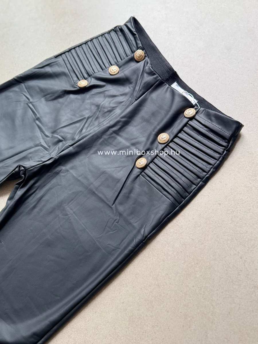 SANDRA bőrhatású nadrág - gumis derèkkal SANDRA bőrhatású nadrág - gumis derèkkal