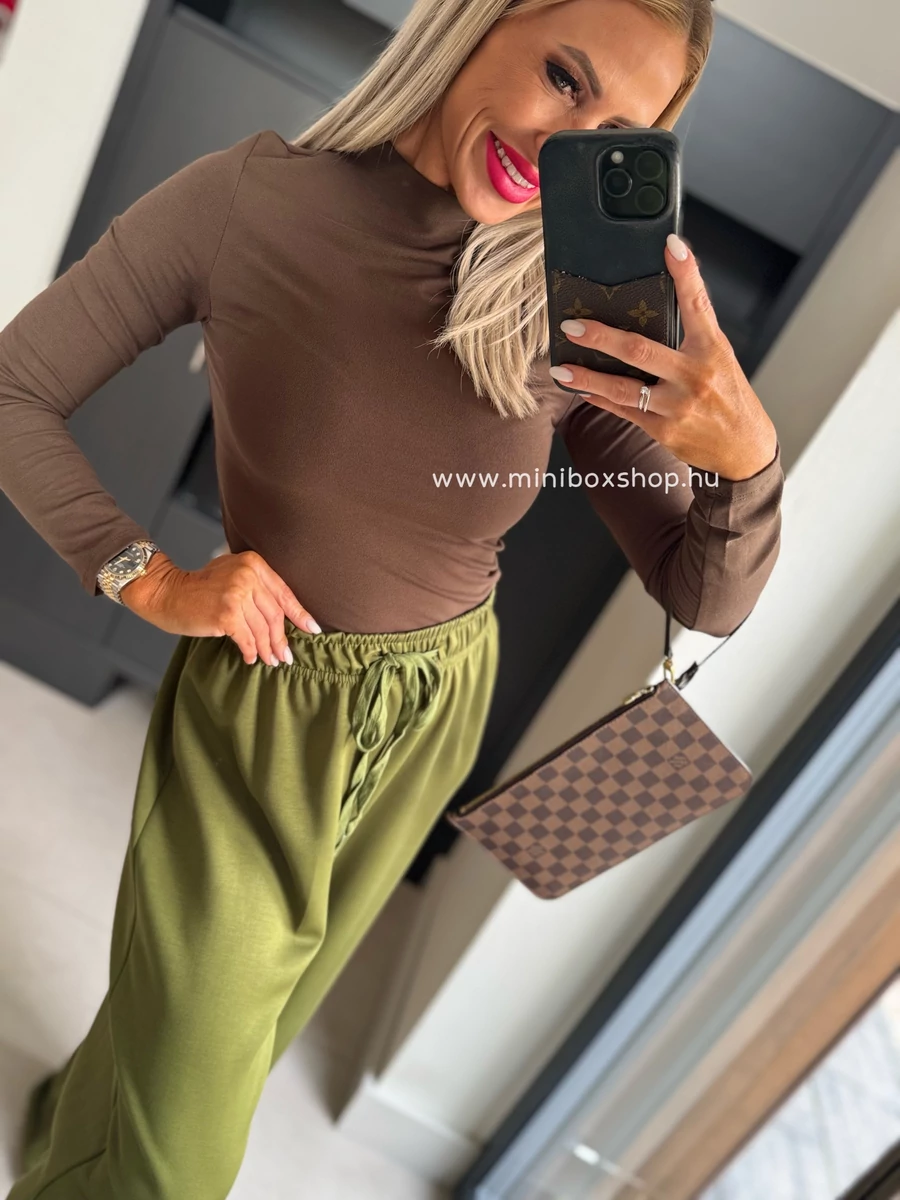 COFFEE extra puha nadrág - gumis derékkal