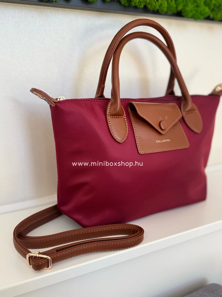 RED and BROWN kézitáska - vállpánttal