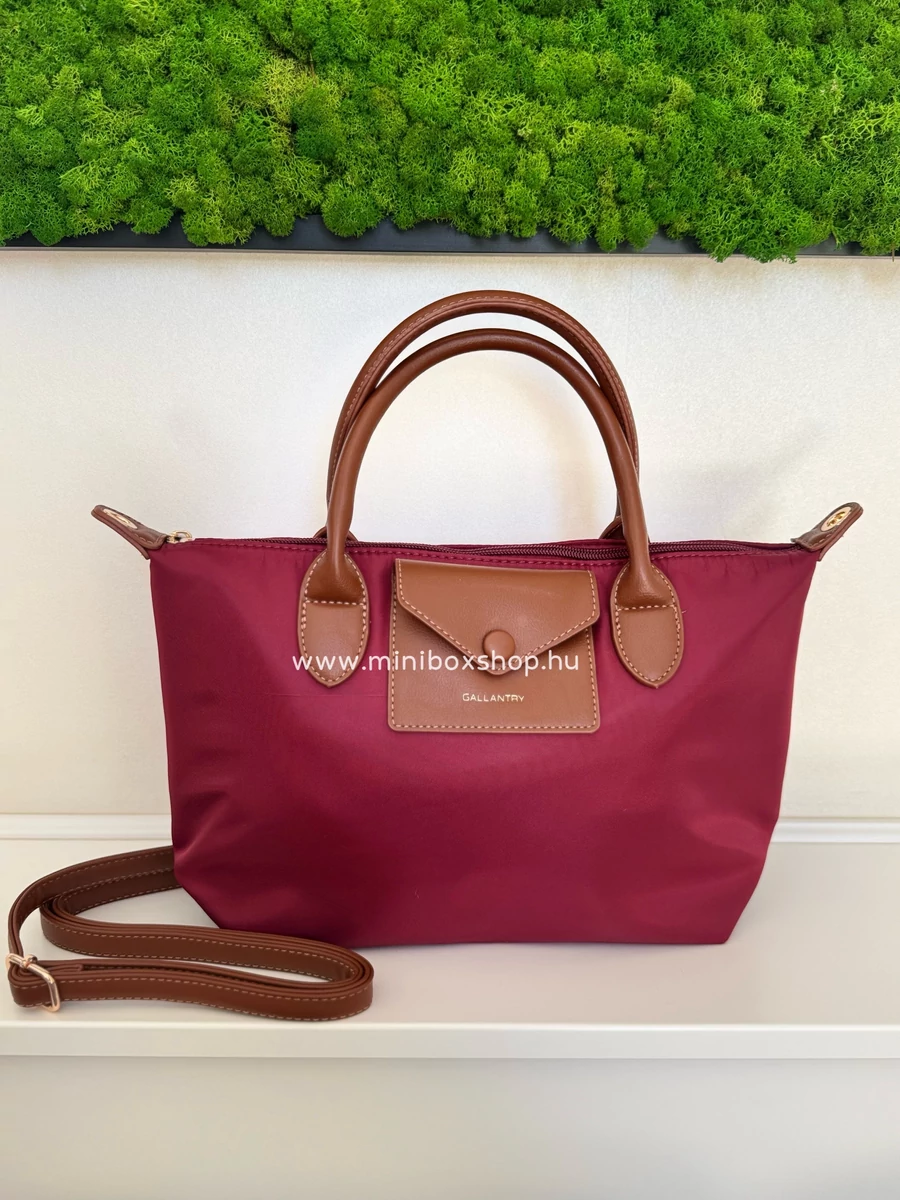 RED and BROWN kézitáska - vállpánttal