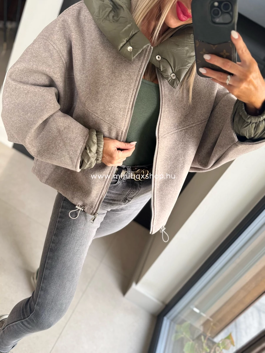 KATY francia gyapjú hatású oversized kabát - lecsatolható rèszekkel KATY francia gyapjú hatású oversized kabát - lecsatolható rèszekkel