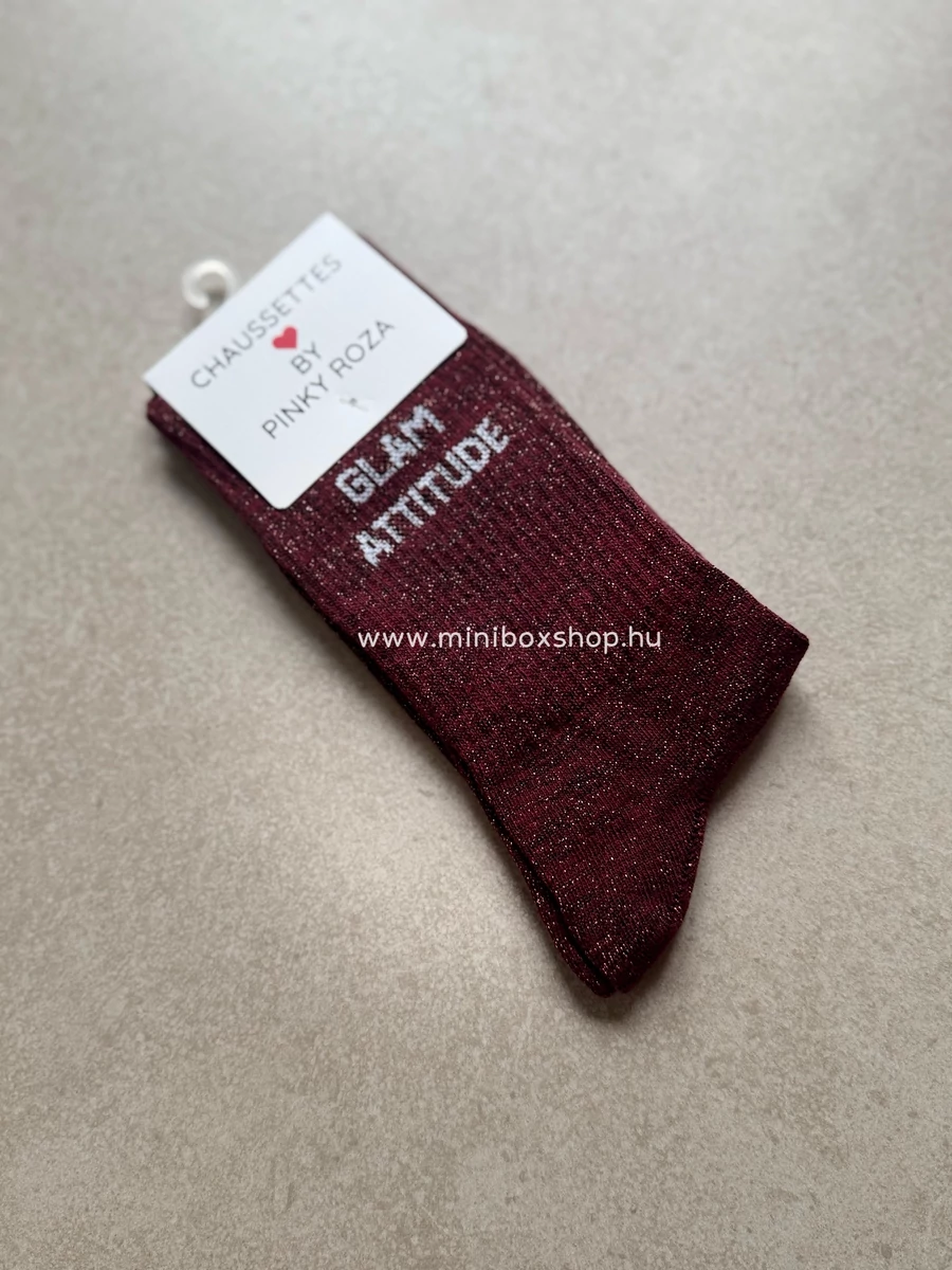 MIMI burgundi zokni