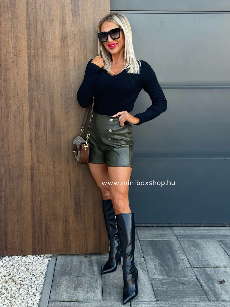 MELITTA bőrhatású rövidnadrág