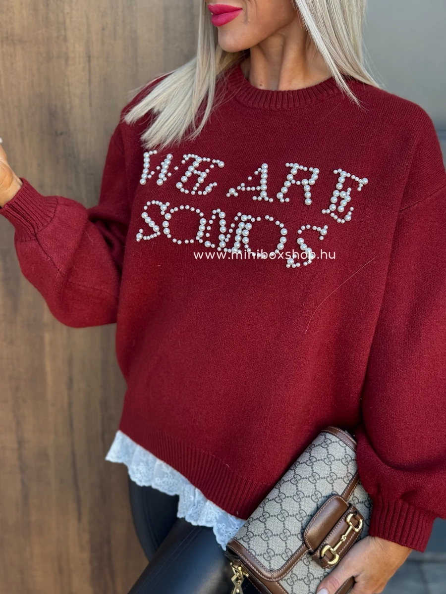 REDLY Fall gyöngyös tunika