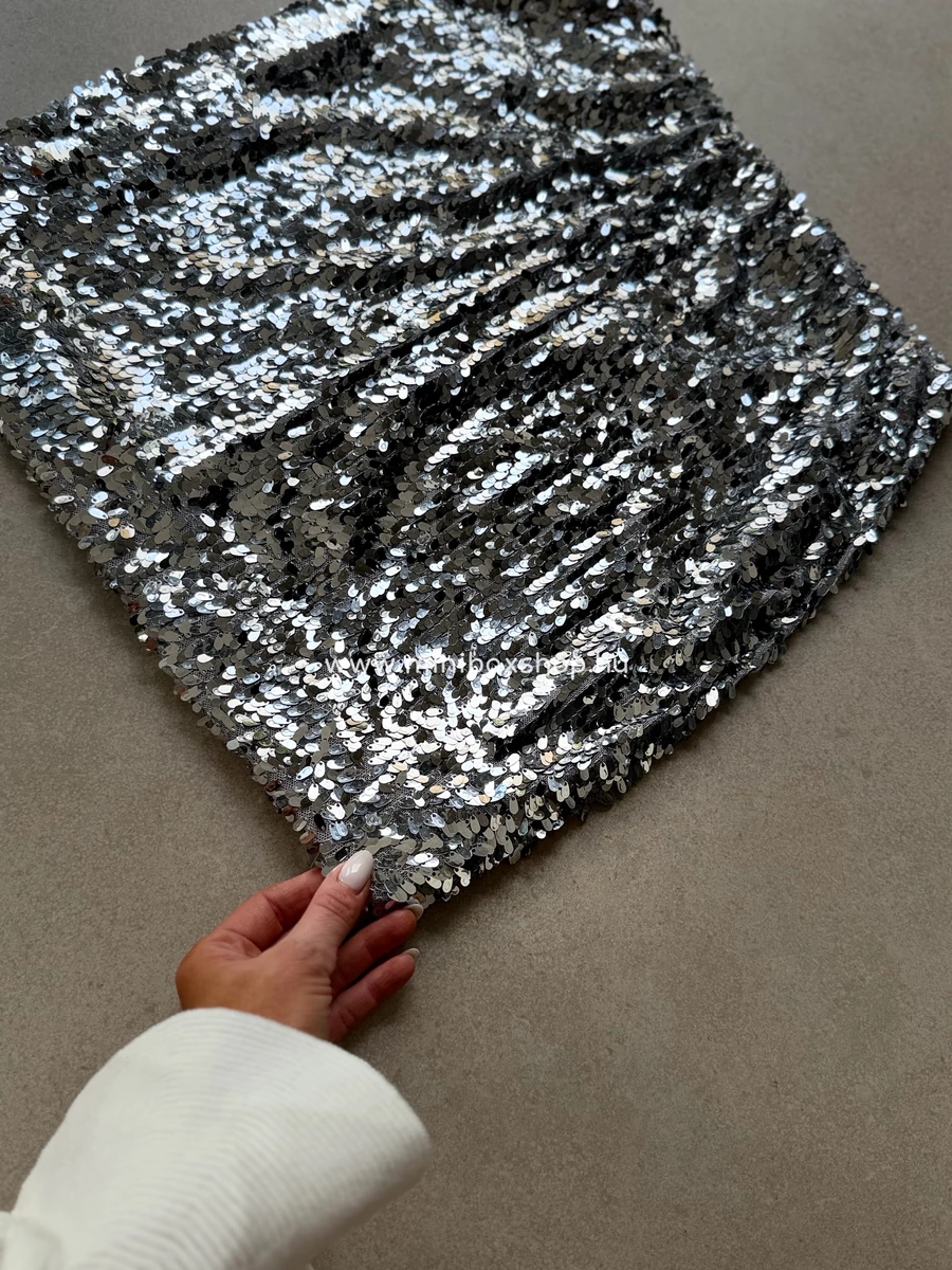 SANTA flitteres szoknya - gumírozott derékkal