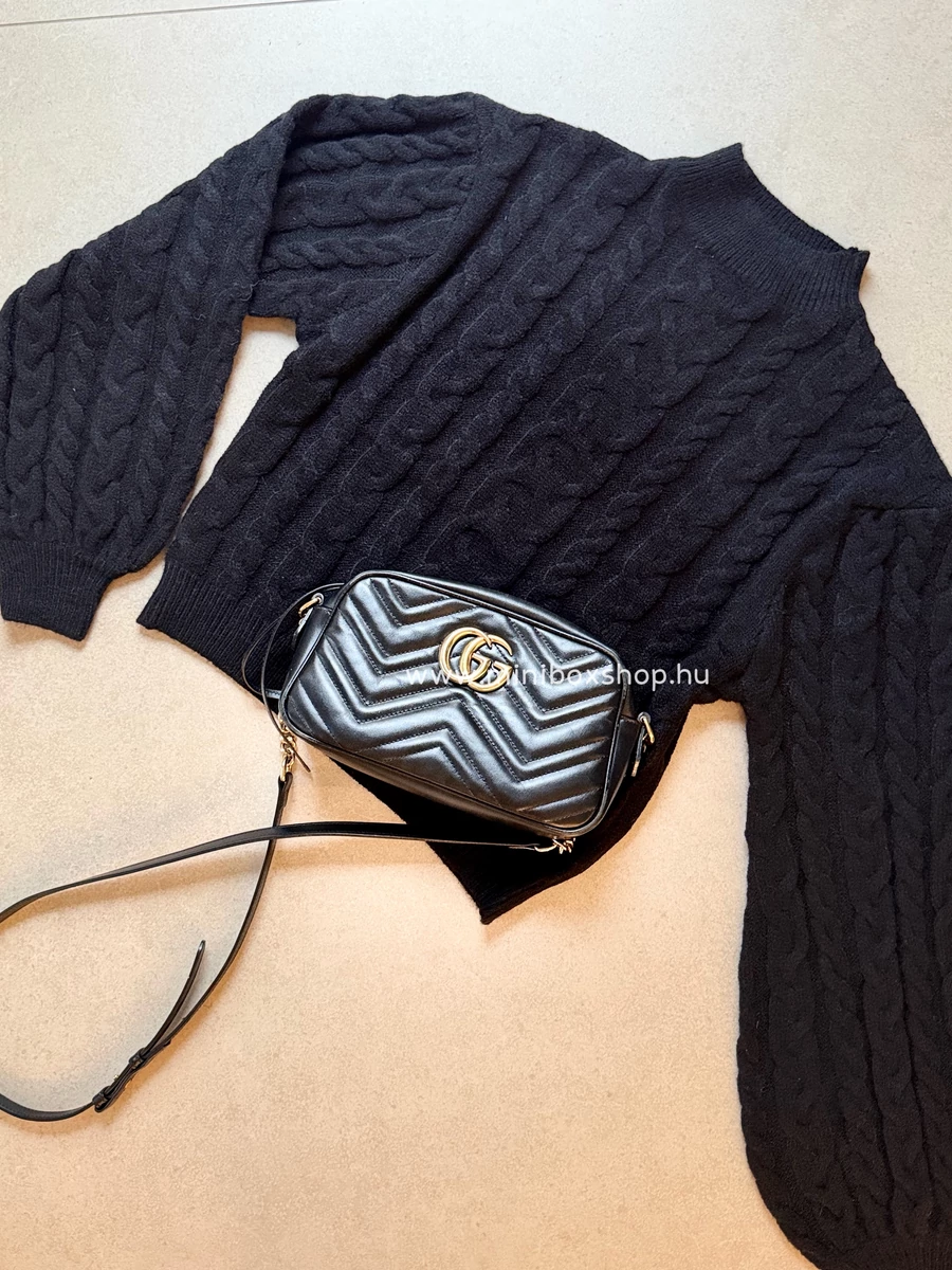 AMINA csavart kötésű pulóver