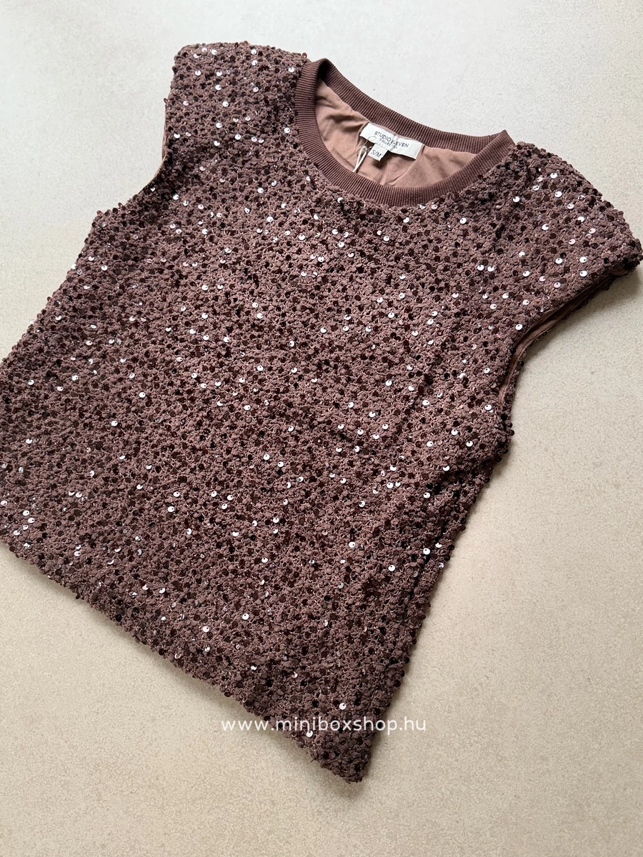 XOXO flitteres - pàrnázott vállú felső