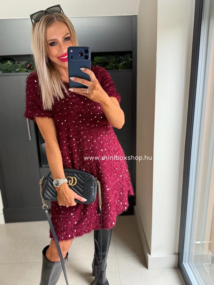 ROZA pihepuha bélelt ruha - pici flitterrel