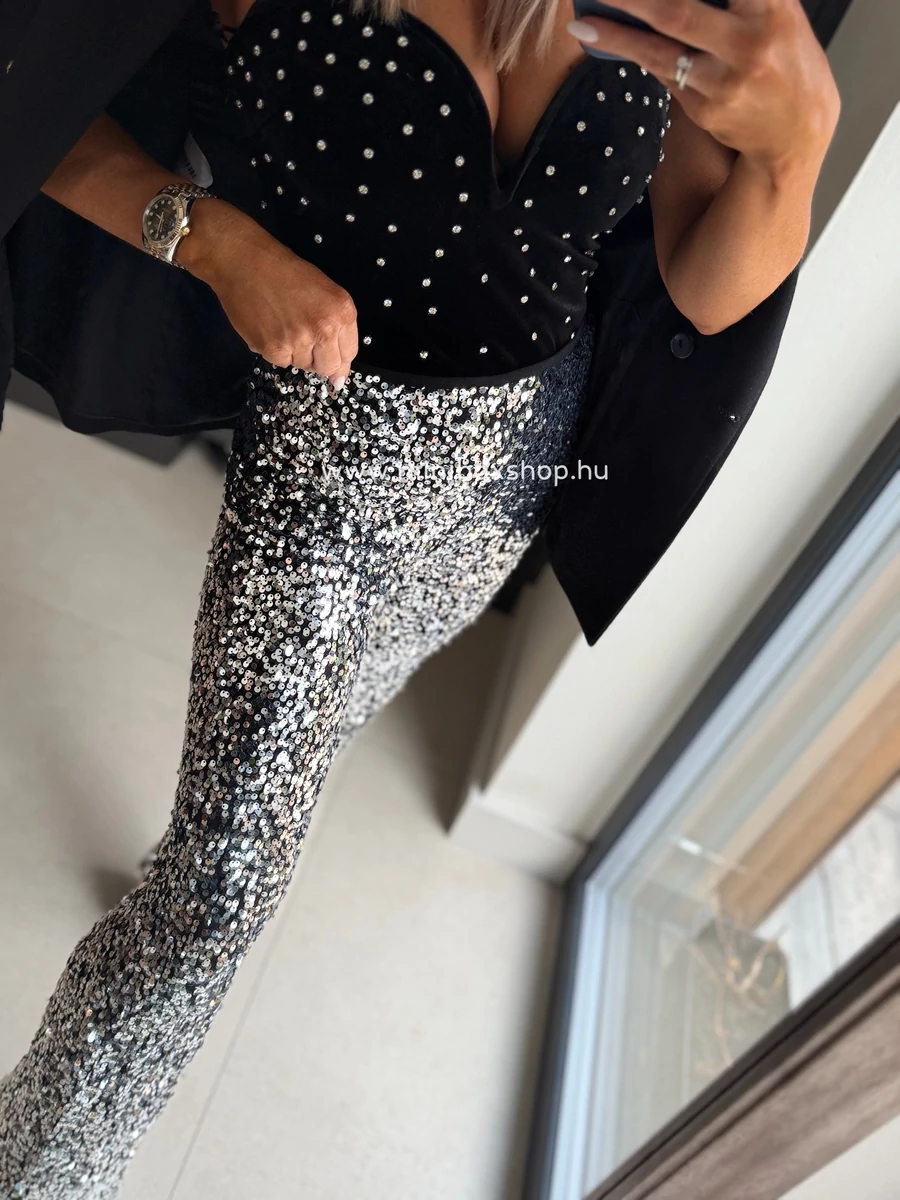 SARAH nadrág - flitterrel