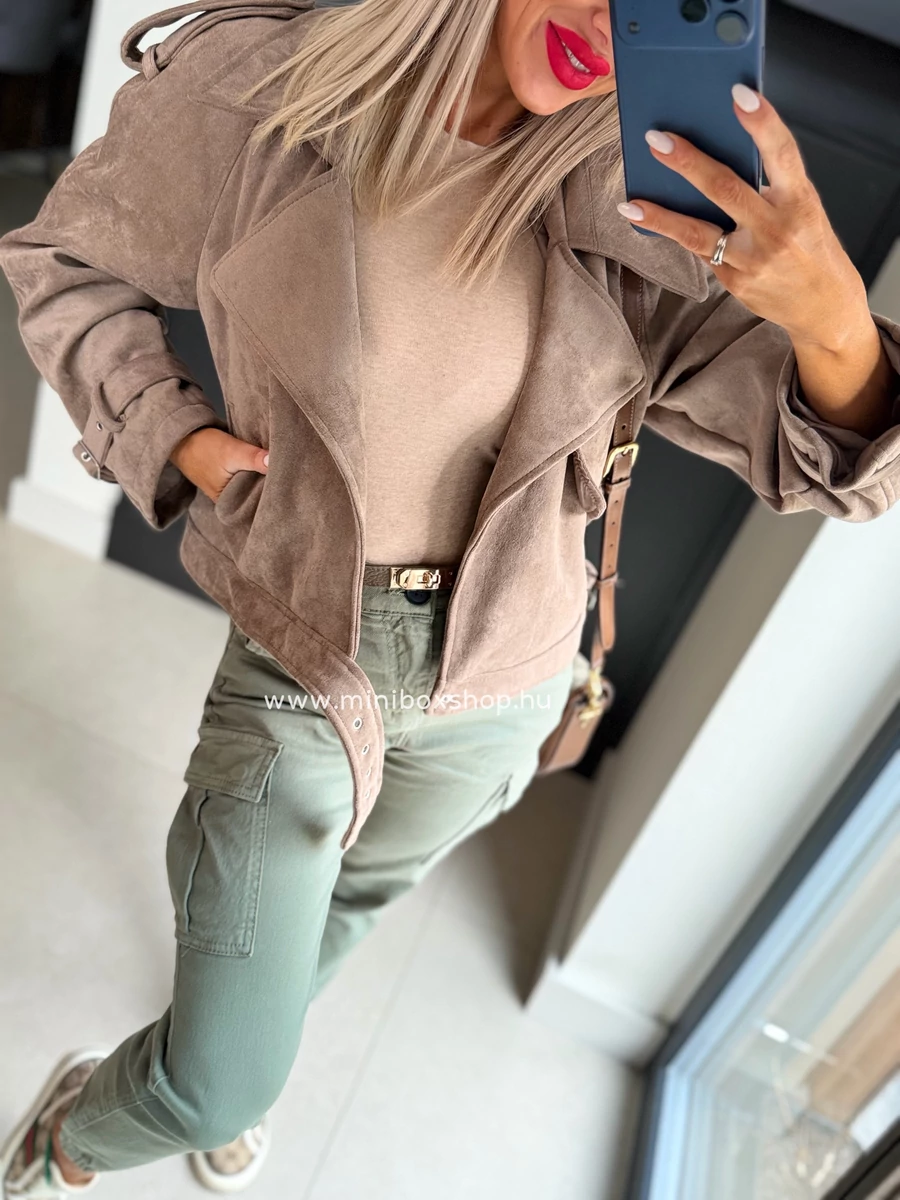 IZA puha velúrkabát