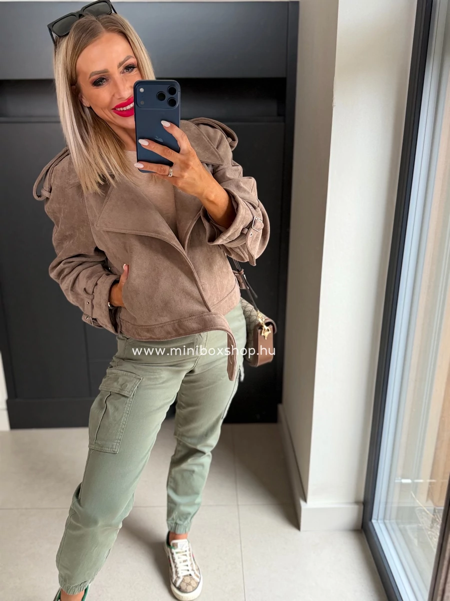 IZA puha velúrkabát