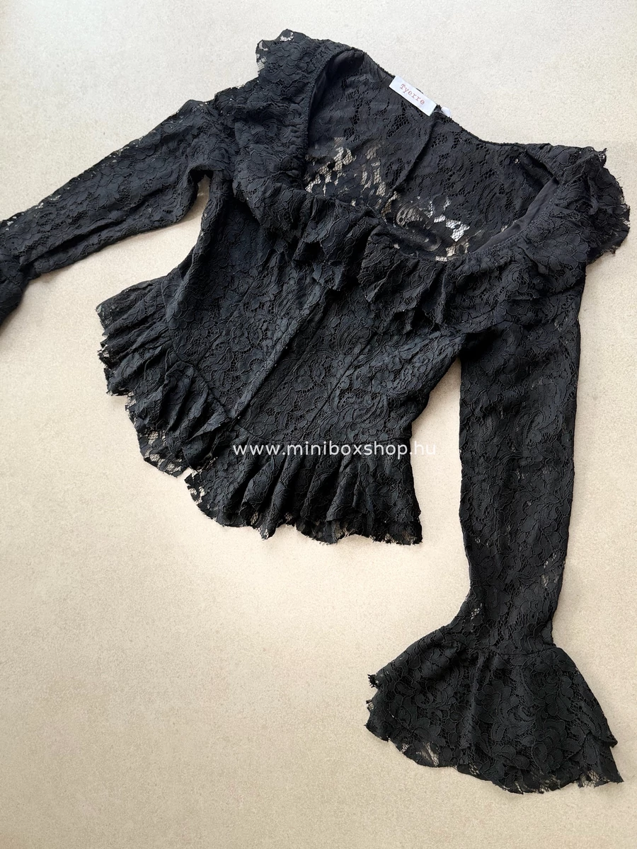 SISI csipkefelső - extra fodorral