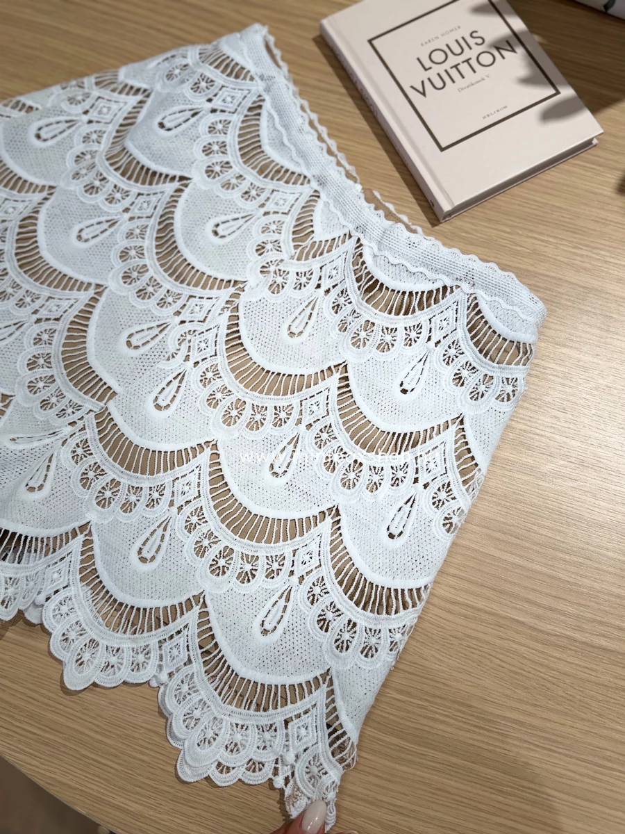 MENDI horgolt mintás rövidnadrág - dupla anyaggal