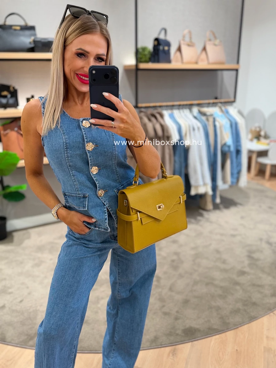 REBI valódi marhabőr kézi és oldaltáska