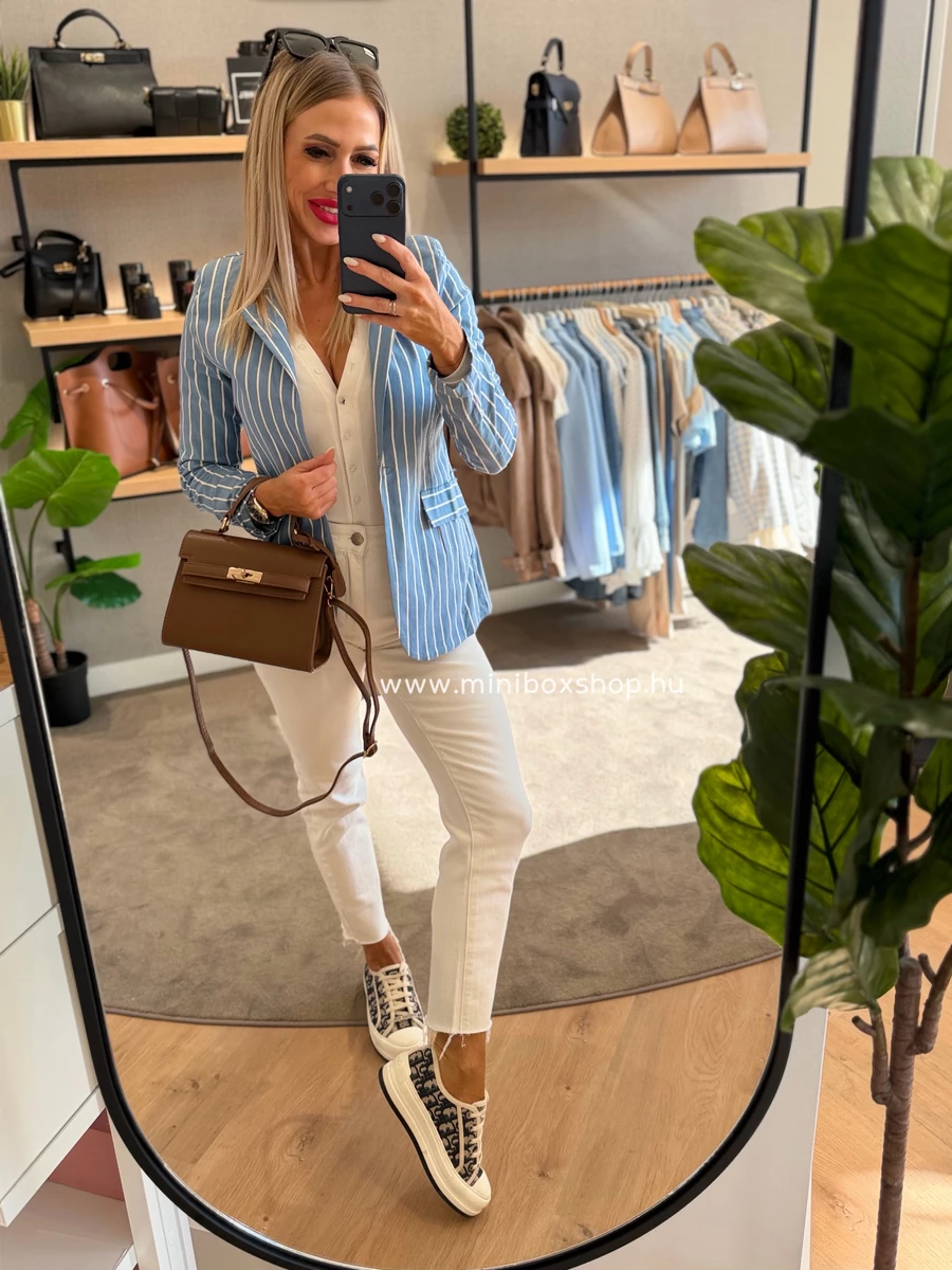 STEFFI csíkos elasztikus blézer