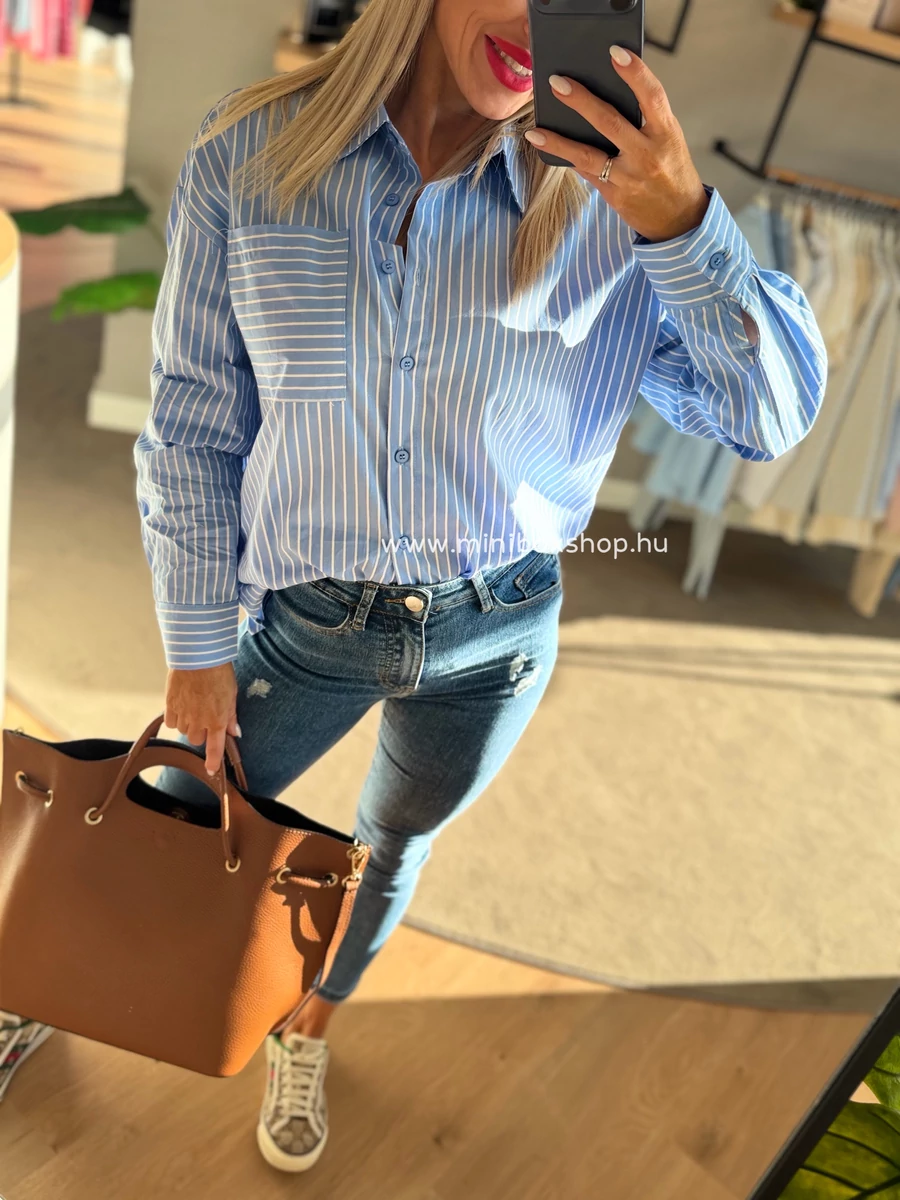 LIDA csíkos oversize ing