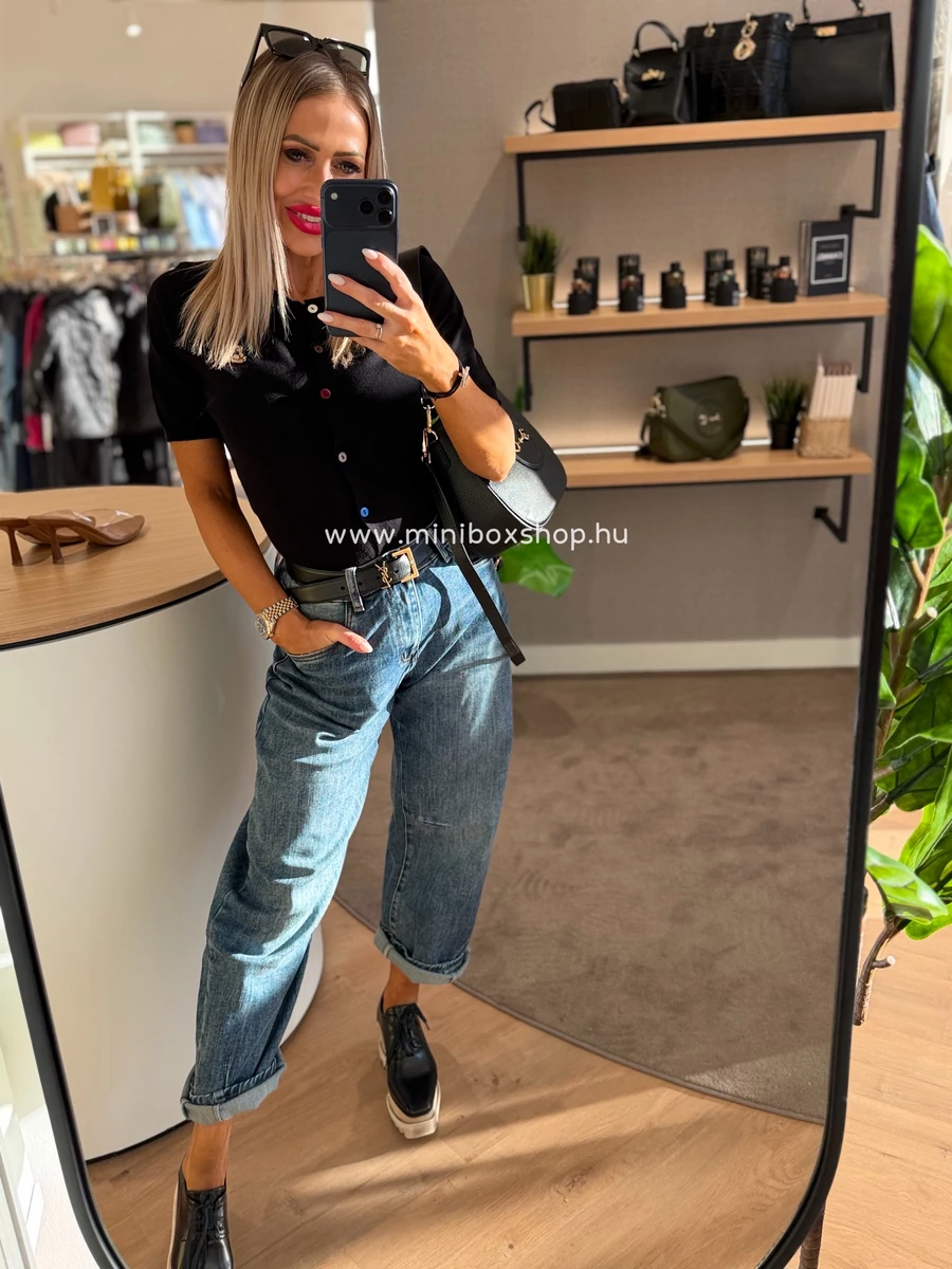 LAZYBEAR kardigánfelső - színes gombokkal