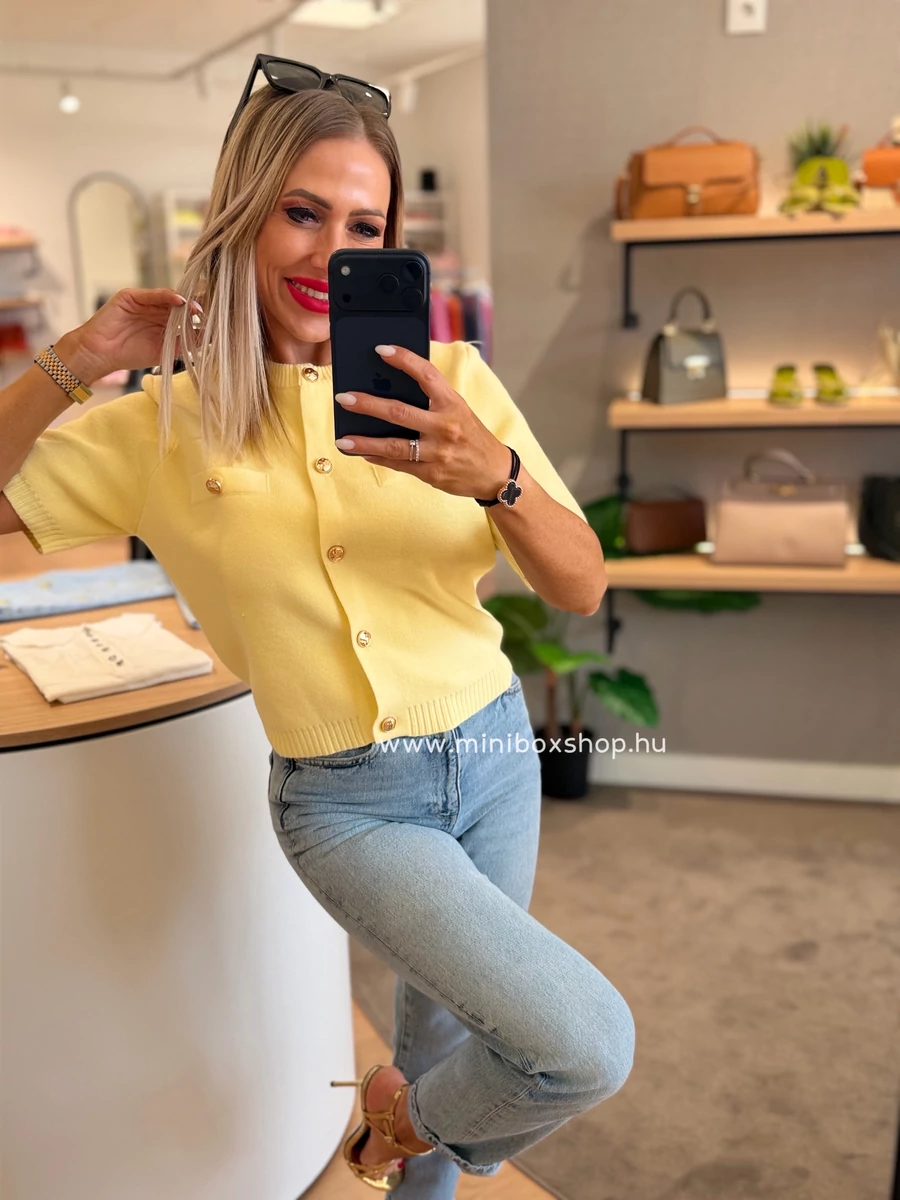 PICCA kardigánfelső - arany gombokkal