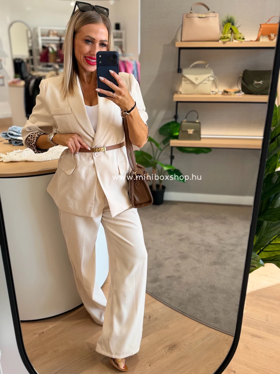 LEO Nude kétrészes blèzerszett