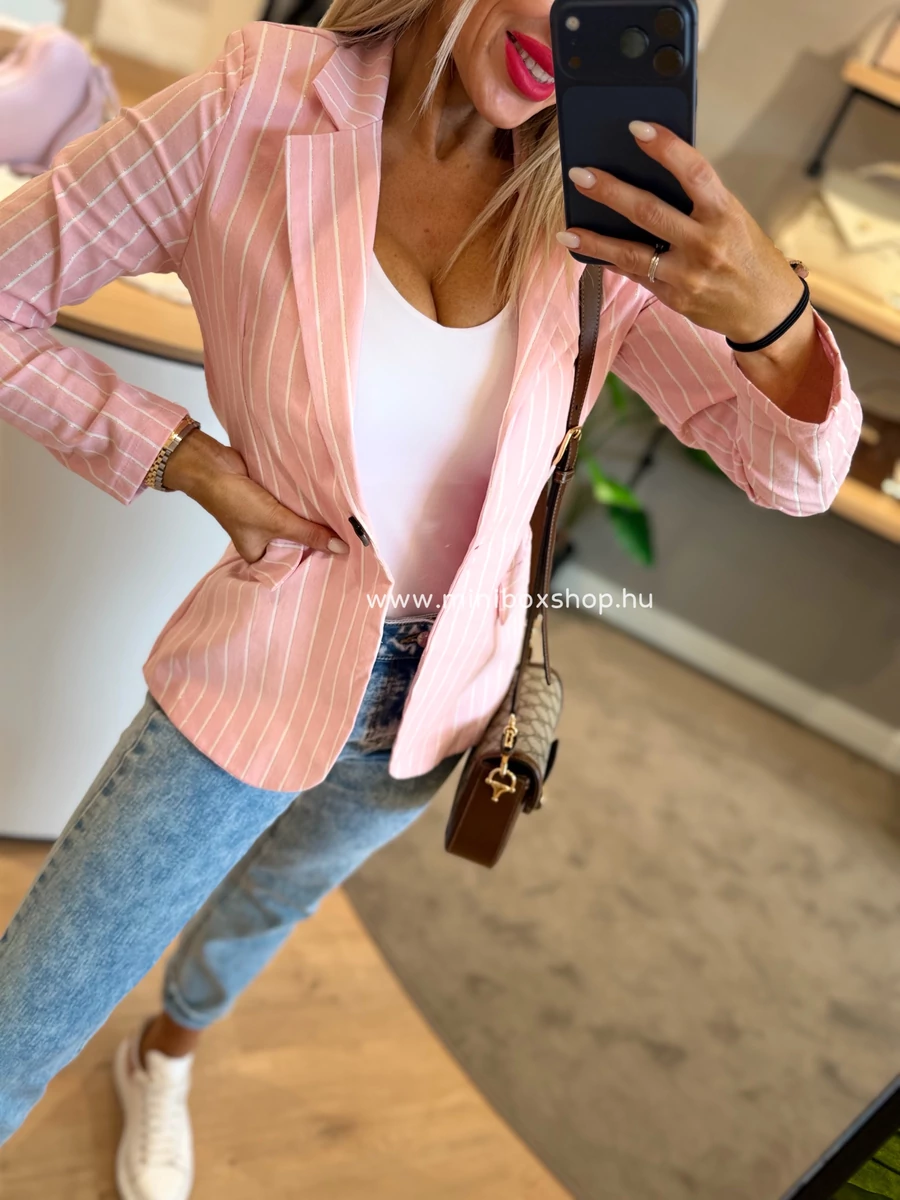 STEFFI csíkos elasztikus blézer