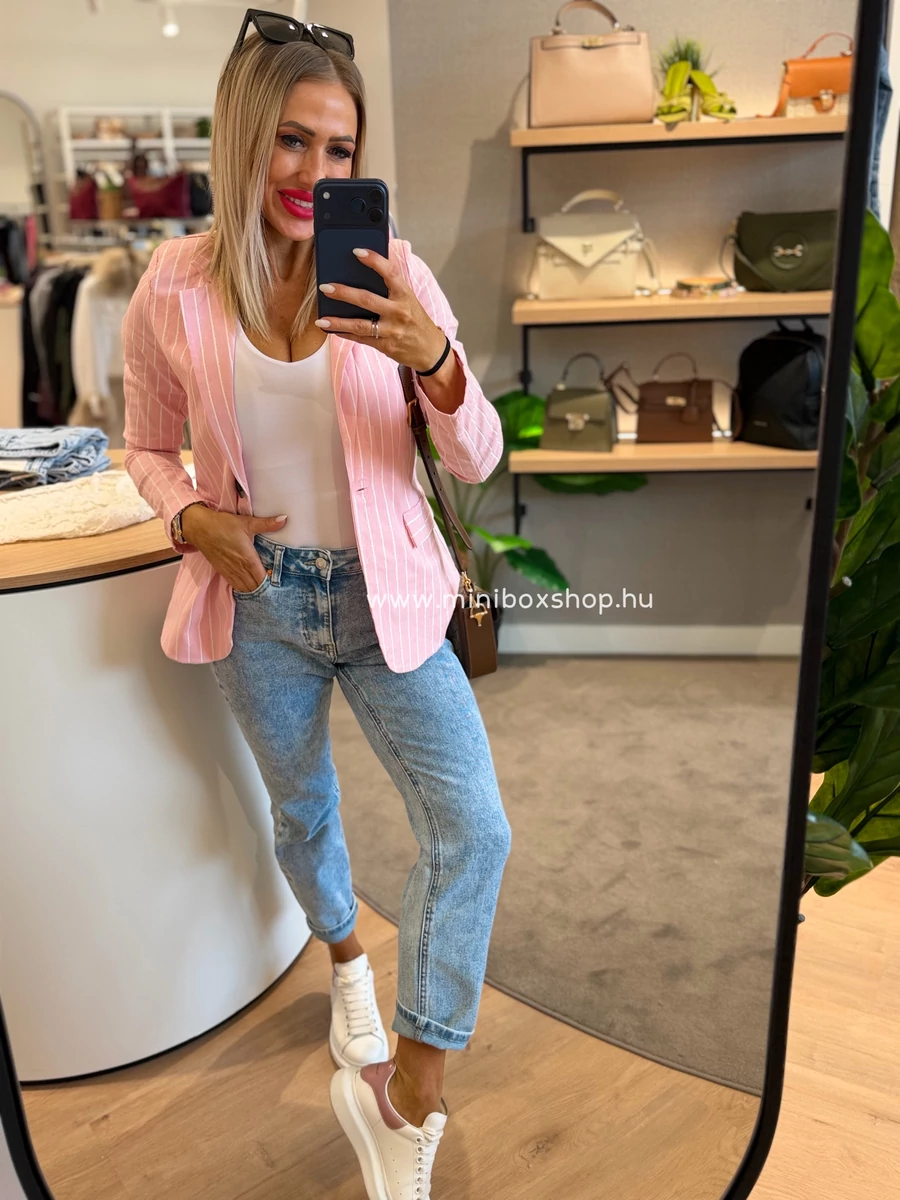 STEFFI csíkos elasztikus blézer