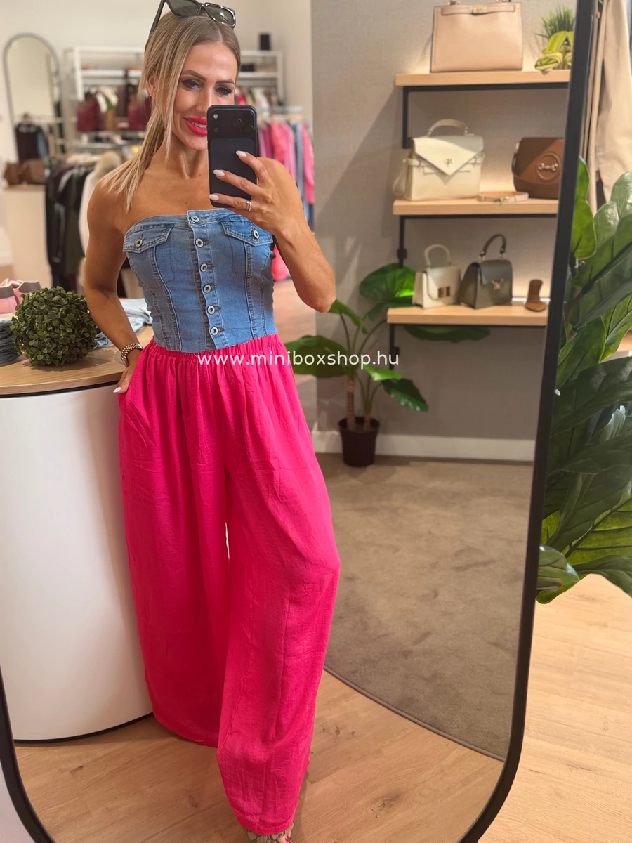 ANI gumis derekú szatèn nadrág